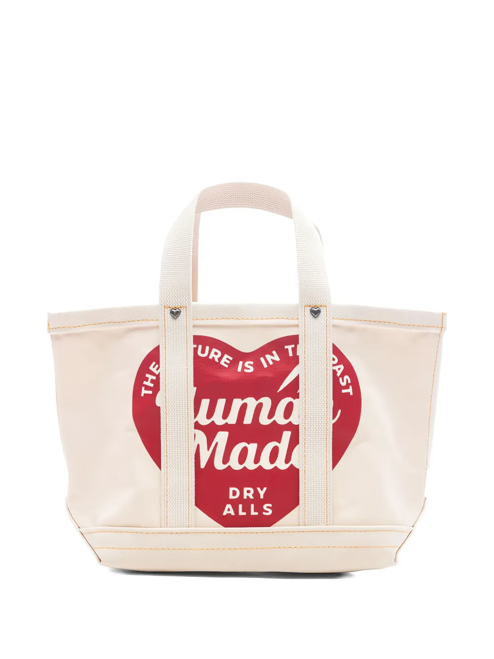 Human Made Heart-logo Tote Bag In White