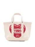 Human Made heart-logo tote bag - White