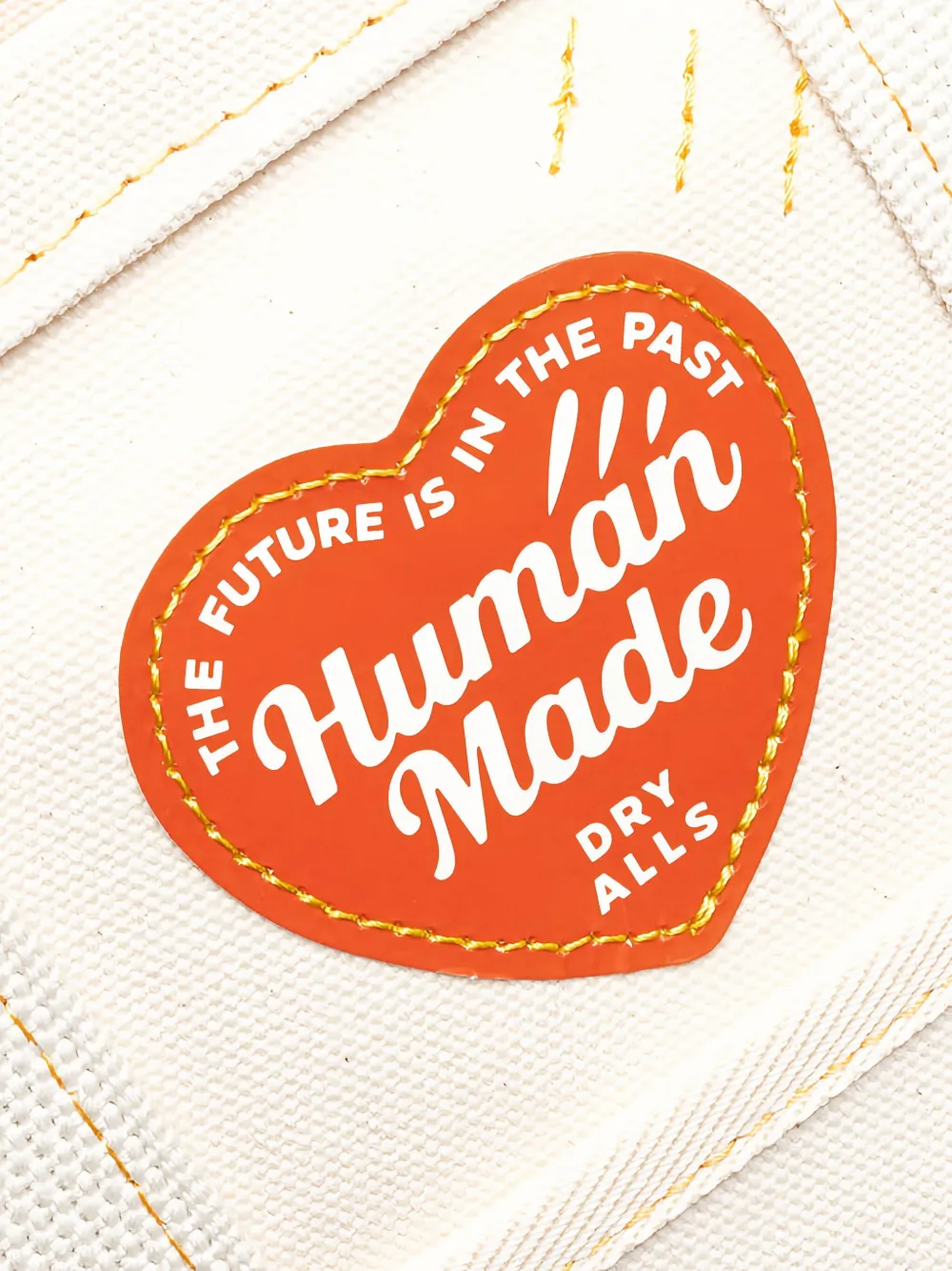 Human Made Heart-logo Tote Bag In White