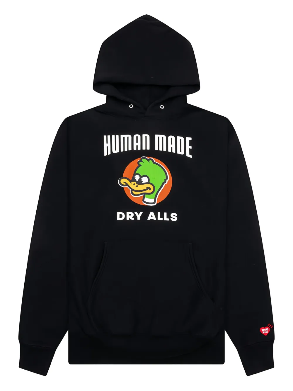 duck-graphic cotton hoodie