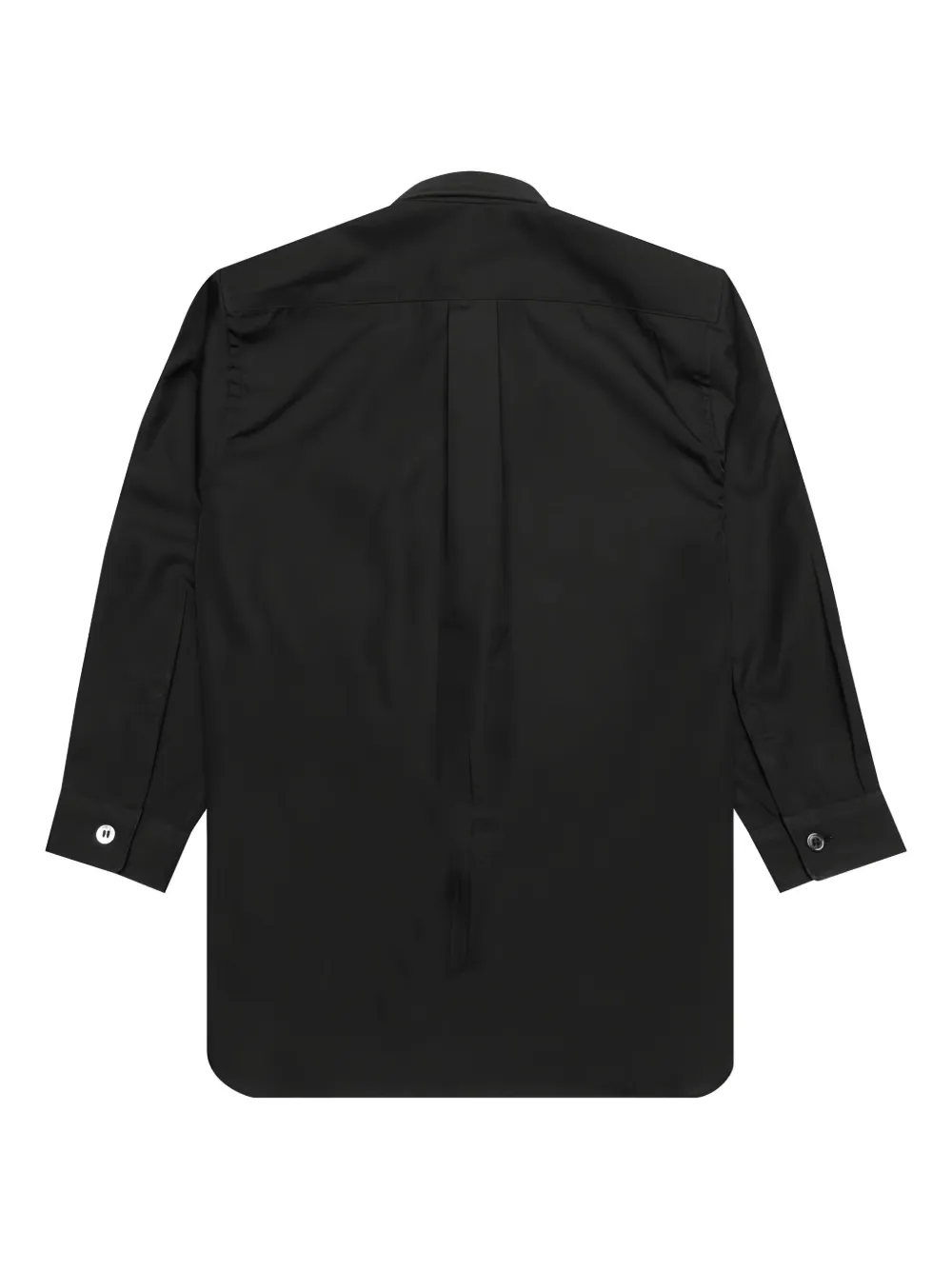 Comme Des Garçons Play Kids heart-embroidered button-up shirt Zwart