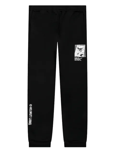 Helmut Lang logo-print joggers