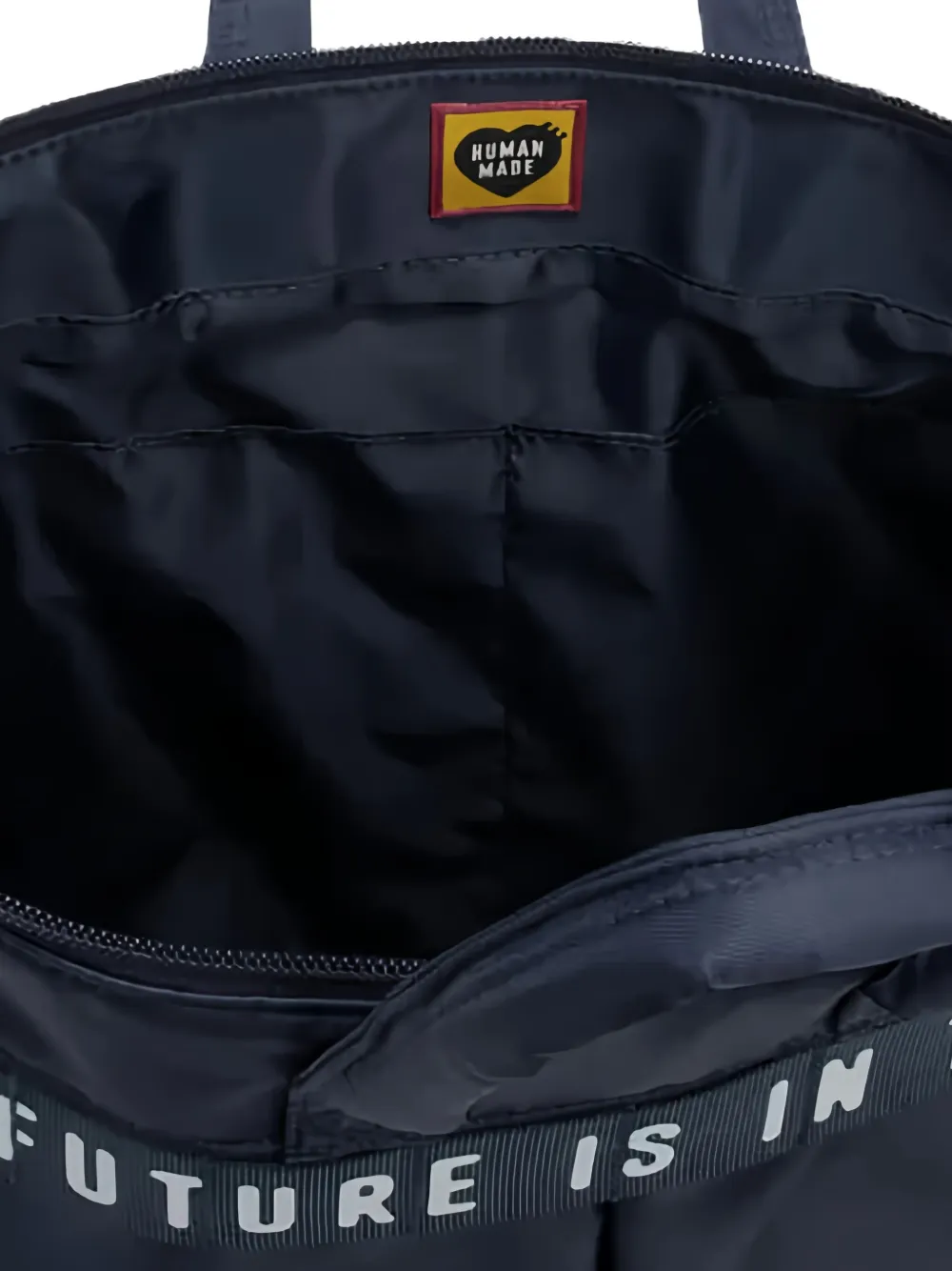 Human Made Shopper met tekst Blauw