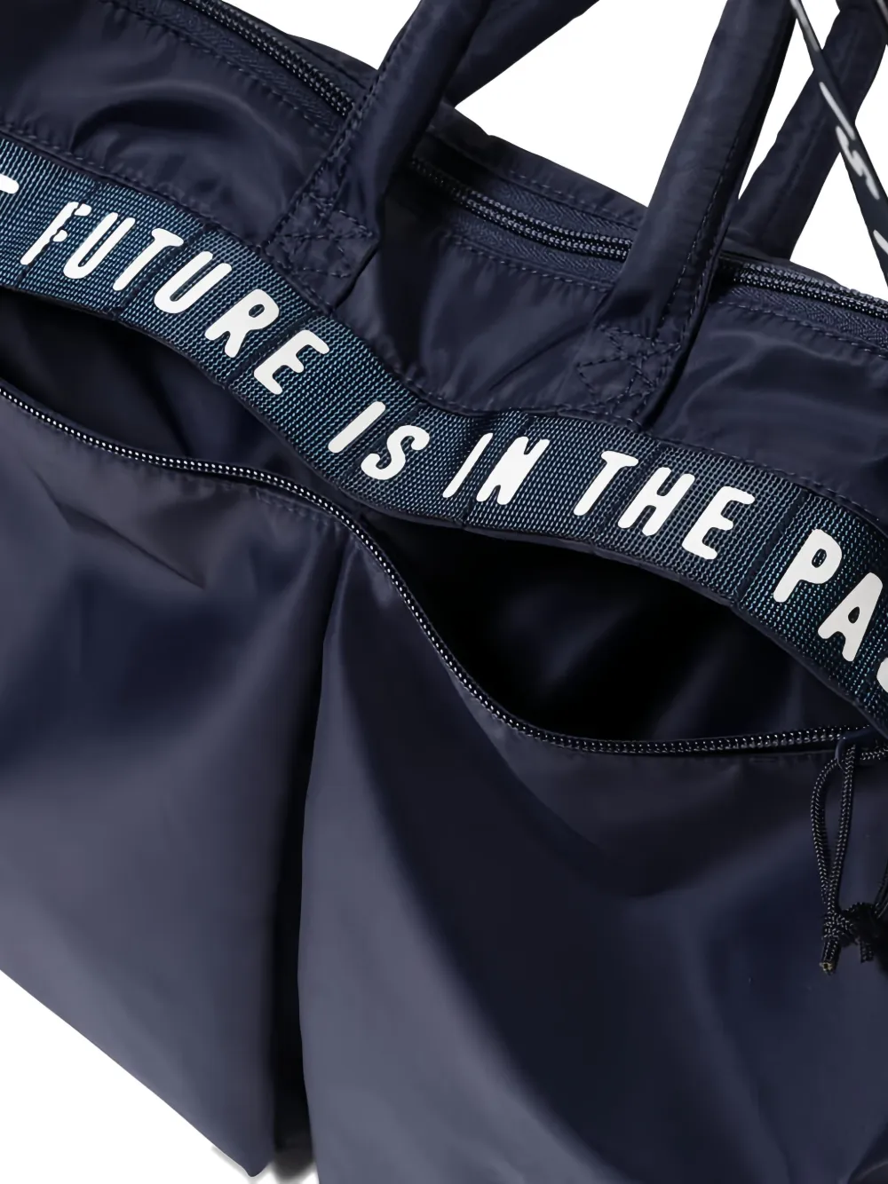 Human Made Shopper met tekst Blauw