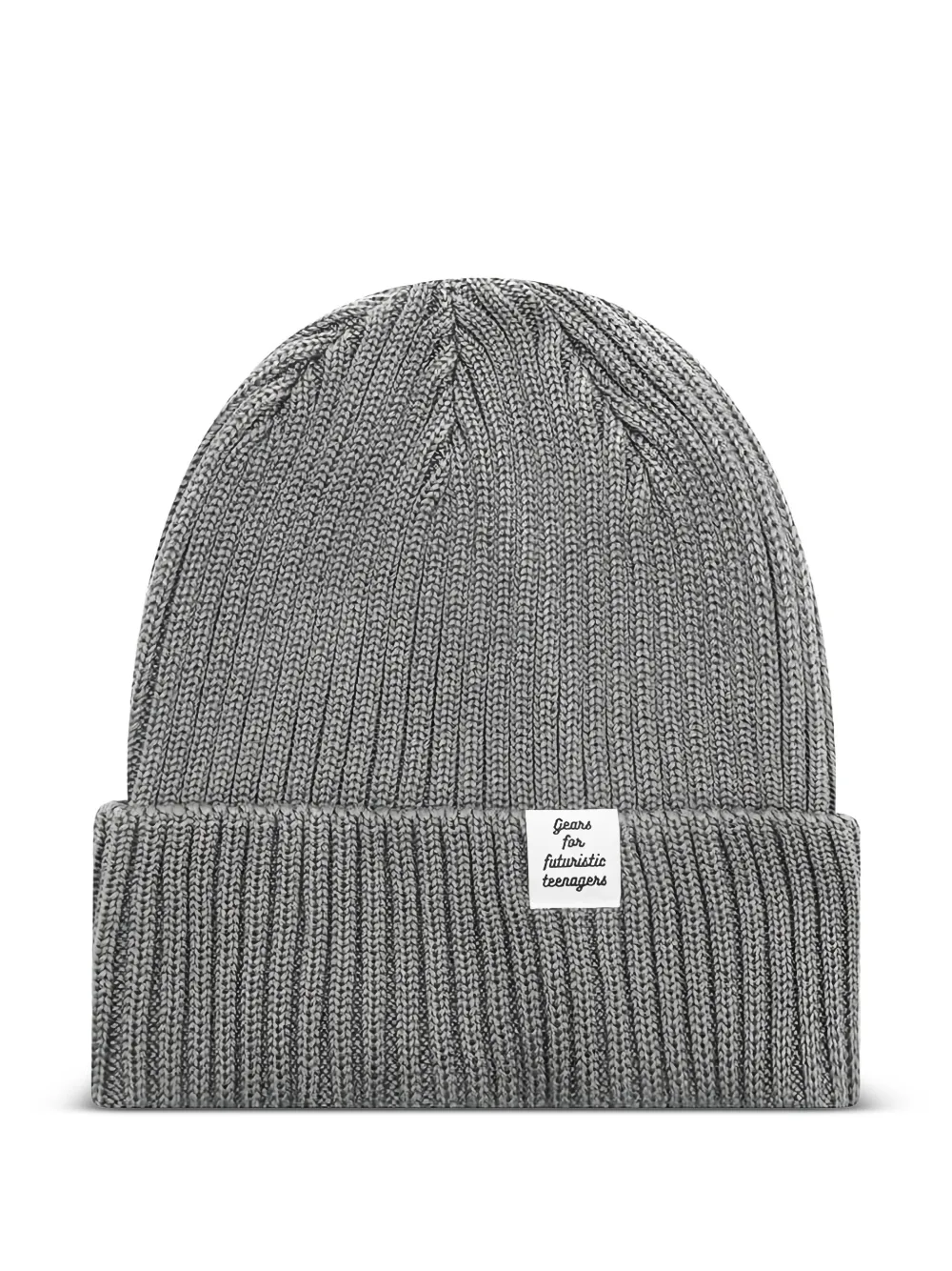 ribbed-knit beanie