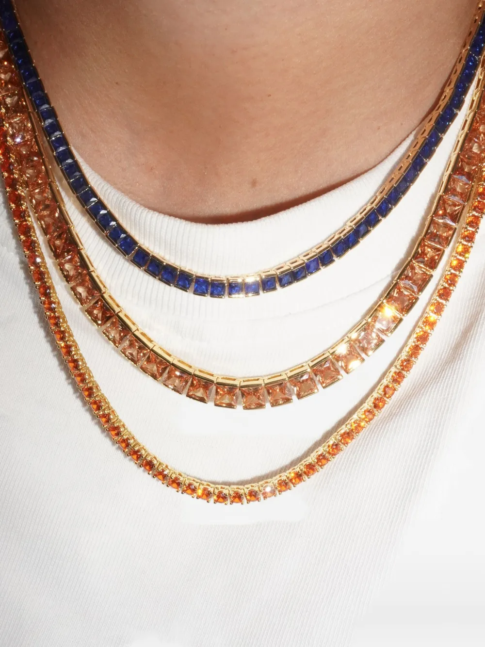 Izabel Display cubic zirconia tennis necklace | Image 2