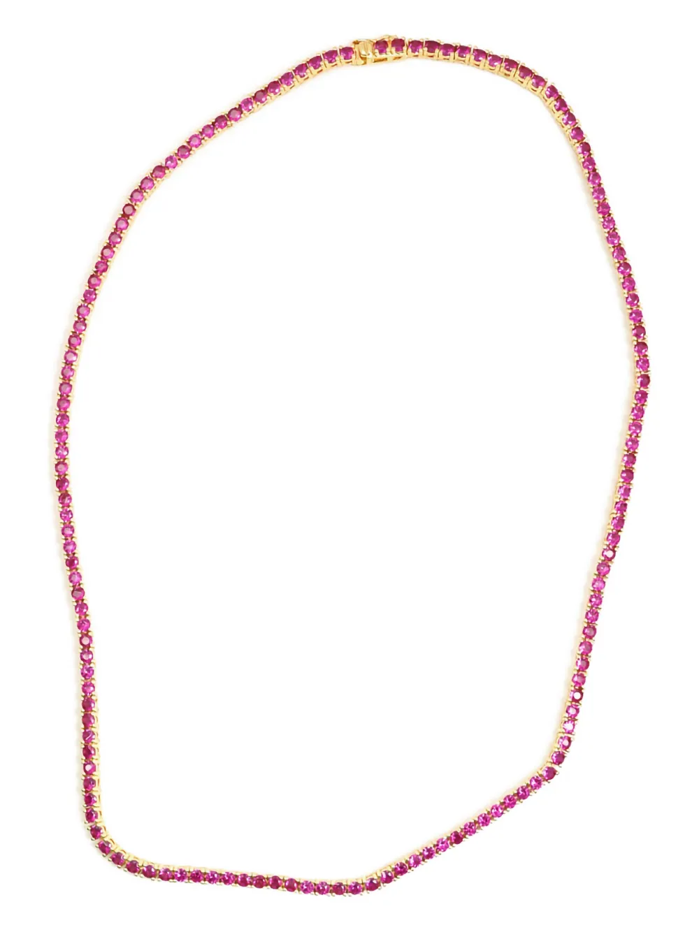 Izabel Display tennis necklace | Pink | Image 1