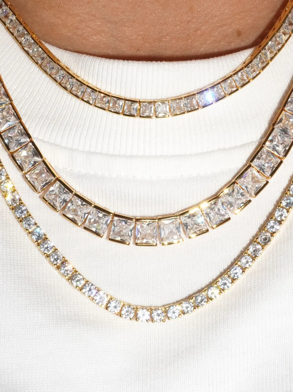 Izabel Display gold-plated tennis necklace | Image 2