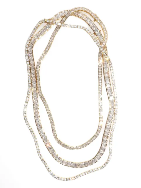 Izabel Display gold-plated tennis necklace