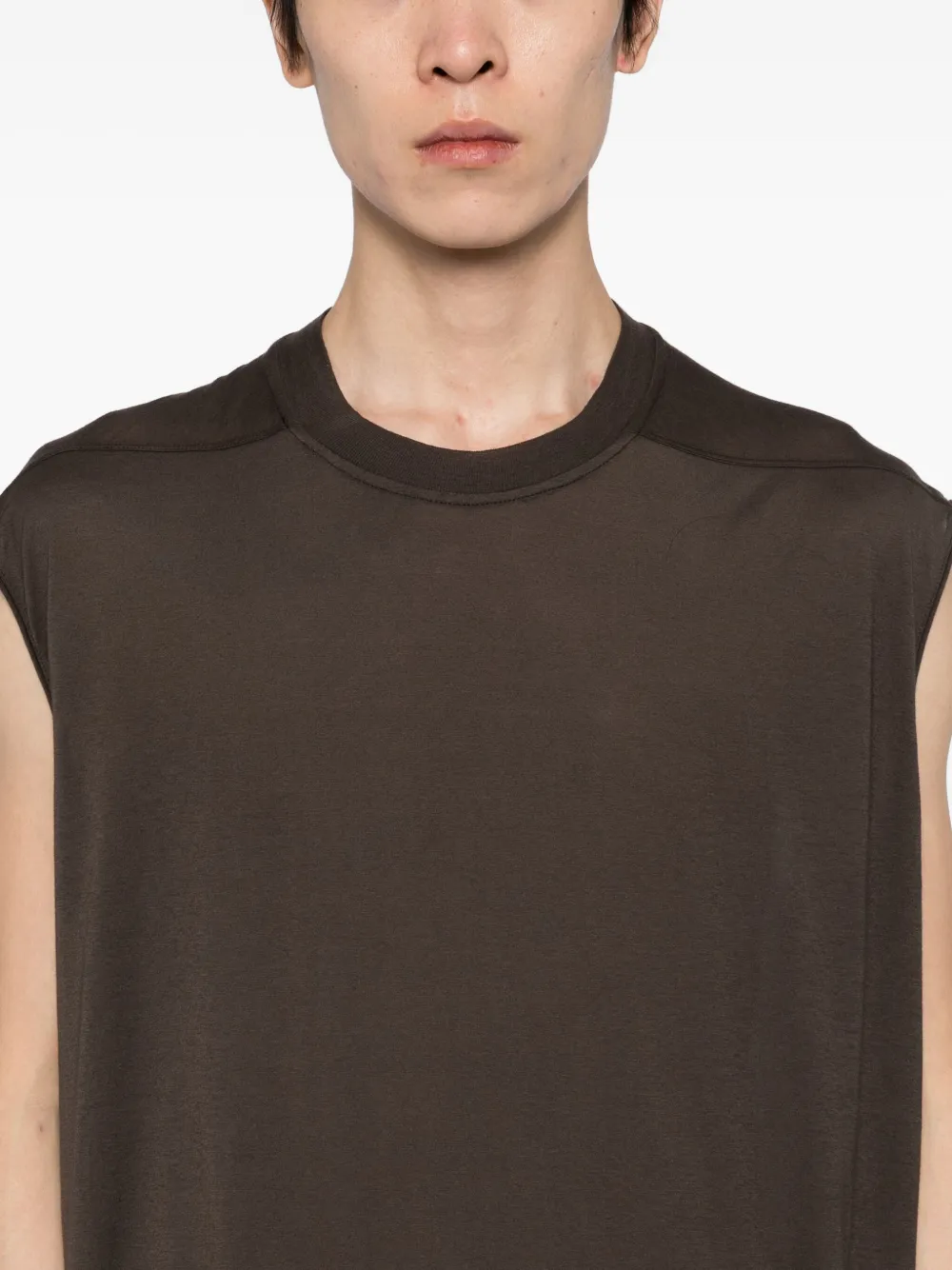 Rick Owens DRKSHDW Mouwloos T-shirt Bruin