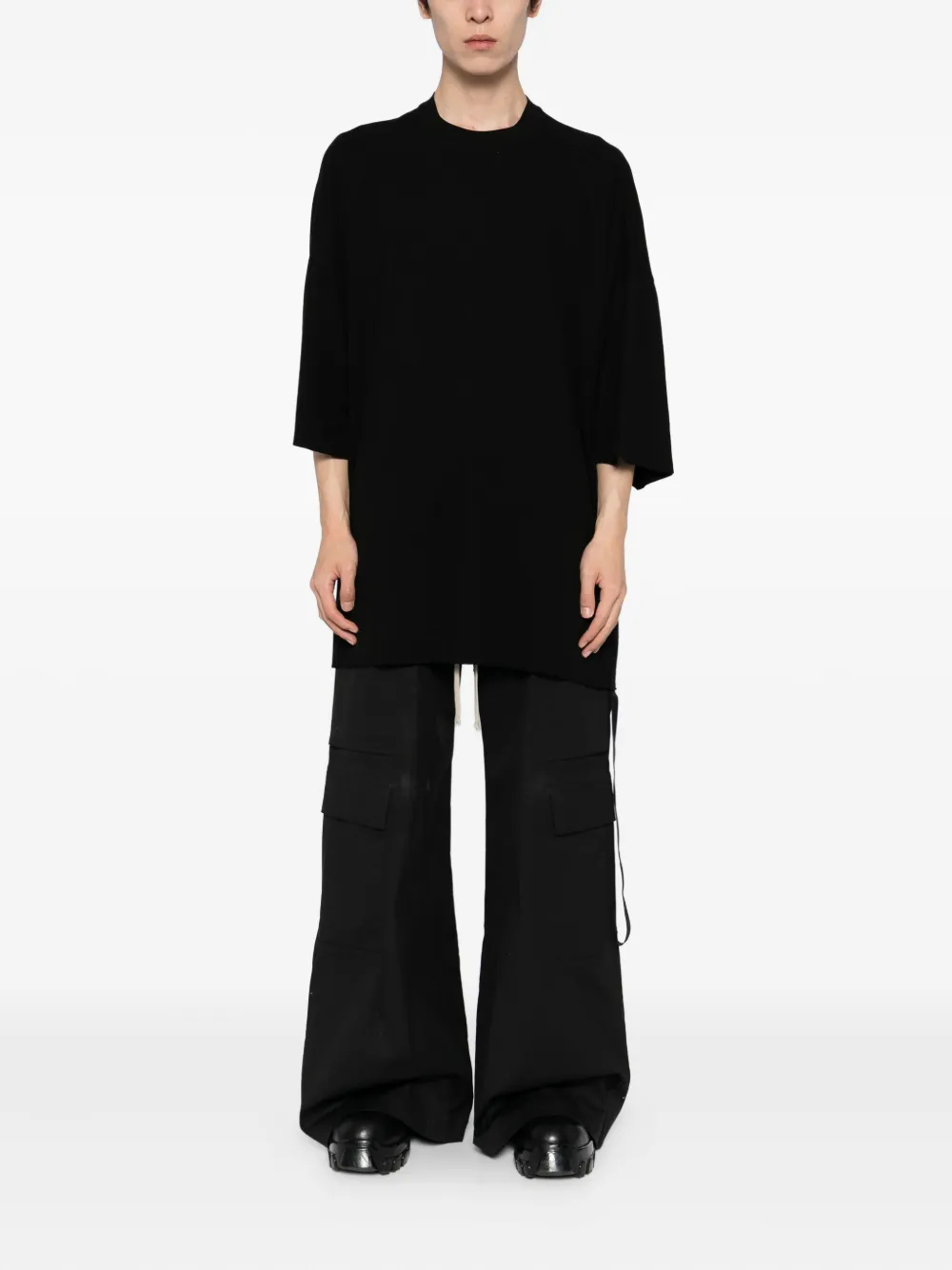 Rick Owens DRKSHDW T-shirt met ronde hals - Zwart