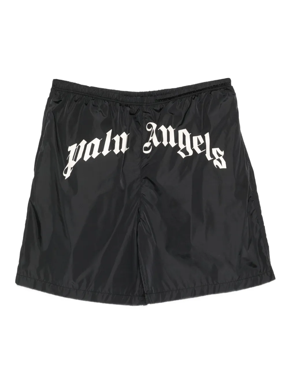 Palm Angels logo-print swim shorts Zwart