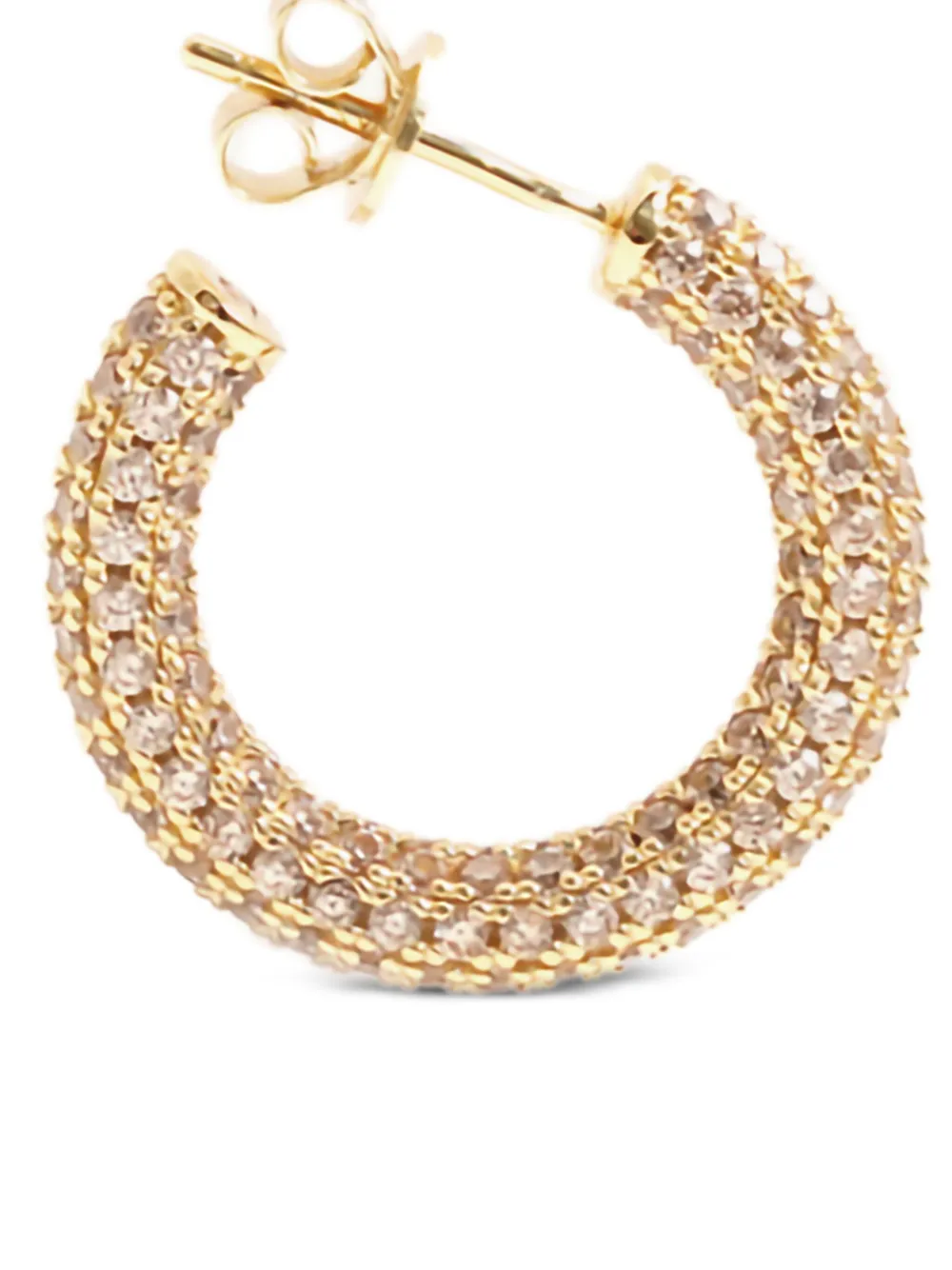 Izabel Display pavé-set hoop earrings | Image 2