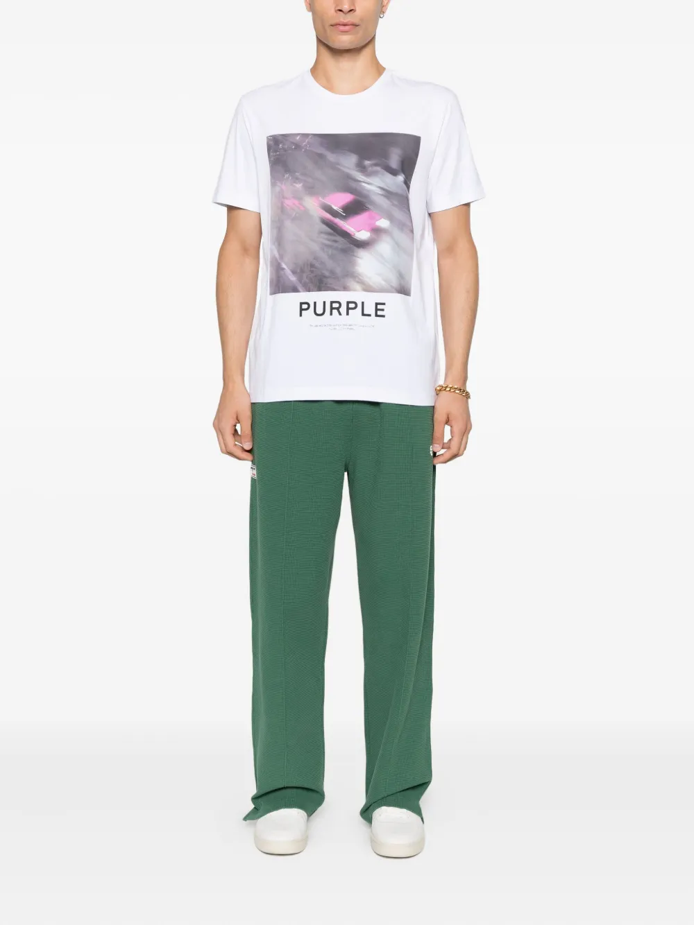 SUMMER GAMES side-stripe organic-cotton track trousers | Sweatpants | Image 2