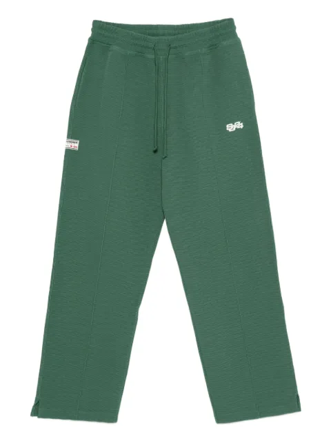 SUMMER GAMES side-stripe organic-cotton track trousers