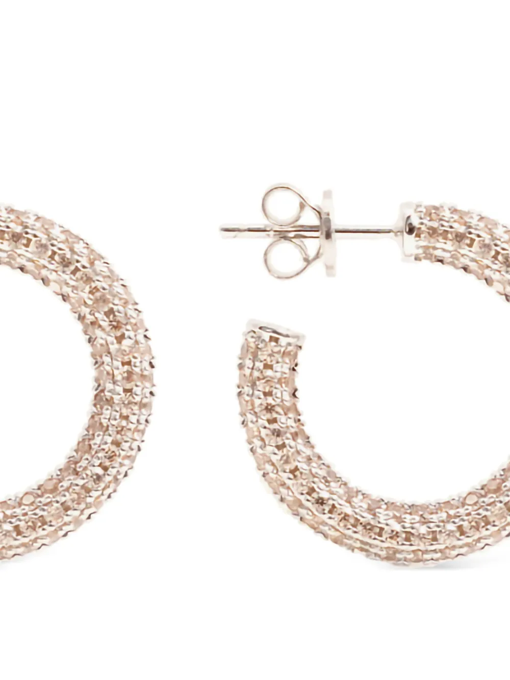 Izabel Display pavé-set hoop earrings | Image 2