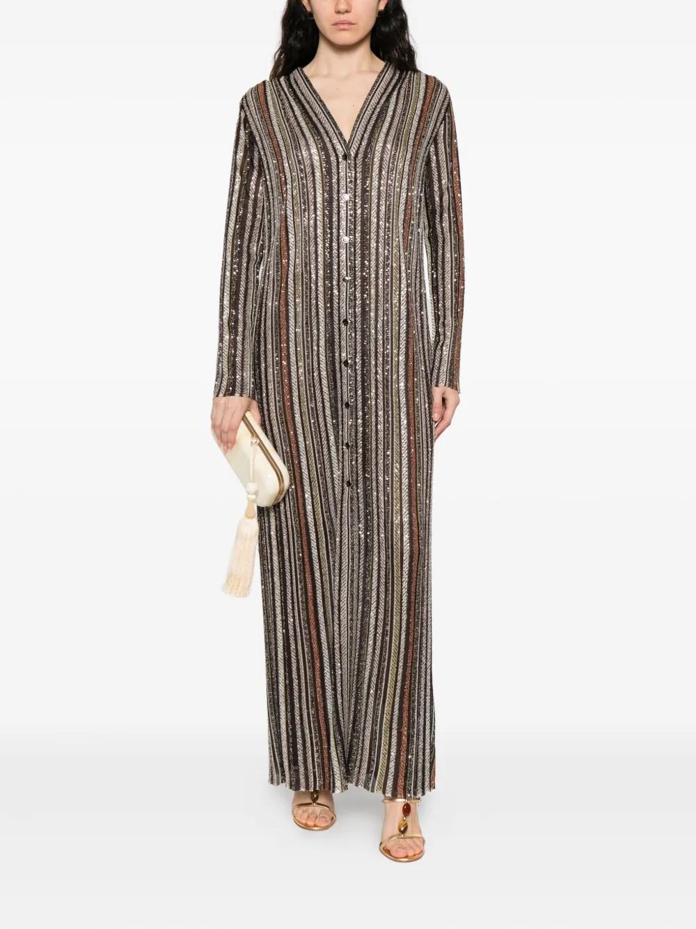 Missoni Jas met pailletten Bruin