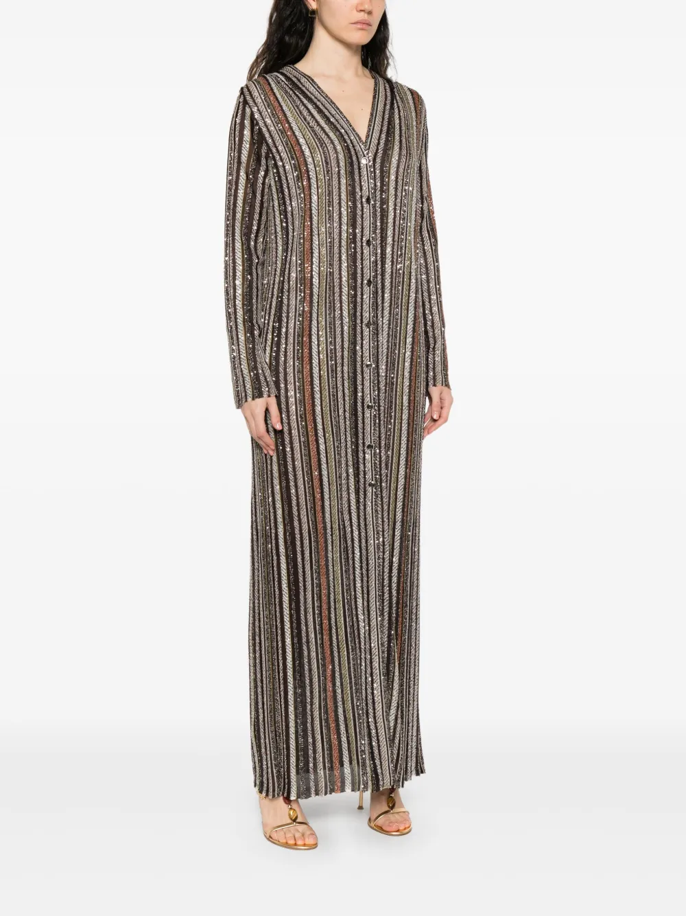 Missoni Jas met pailletten Bruin