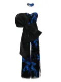 Saiid Kobeisy draped bow jumpsuit - Black