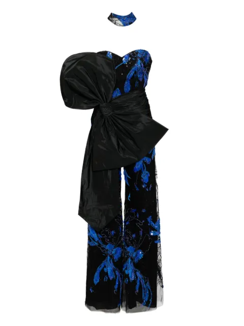 Saiid Kobeisy draped bow jumpsuit