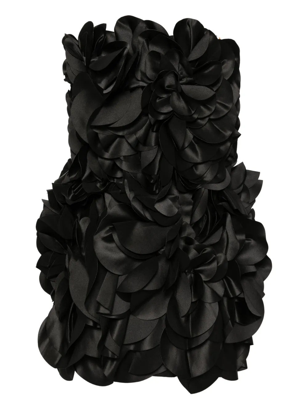 floral-embellishment mini dress