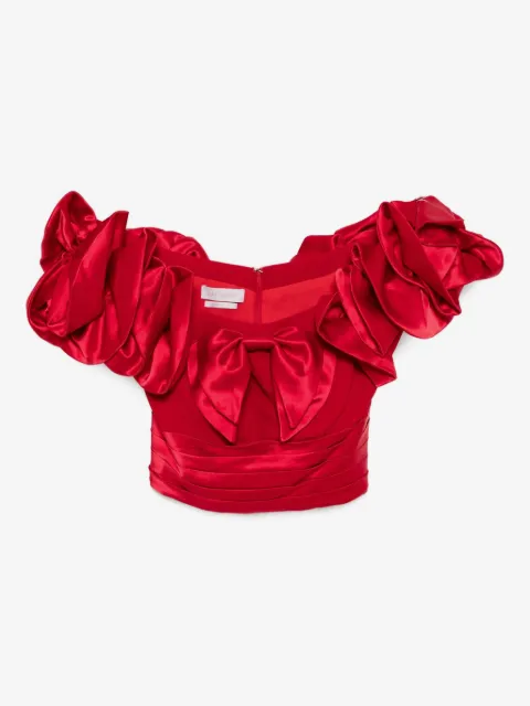 Saiid Kobeisy corset con volantes