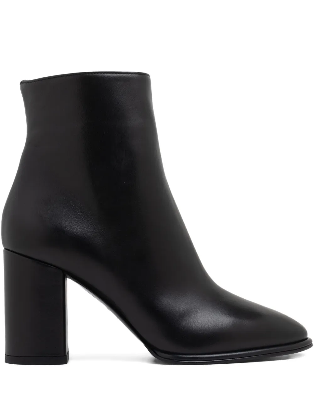 Le Silla 90mm block-heel leather boots Black
