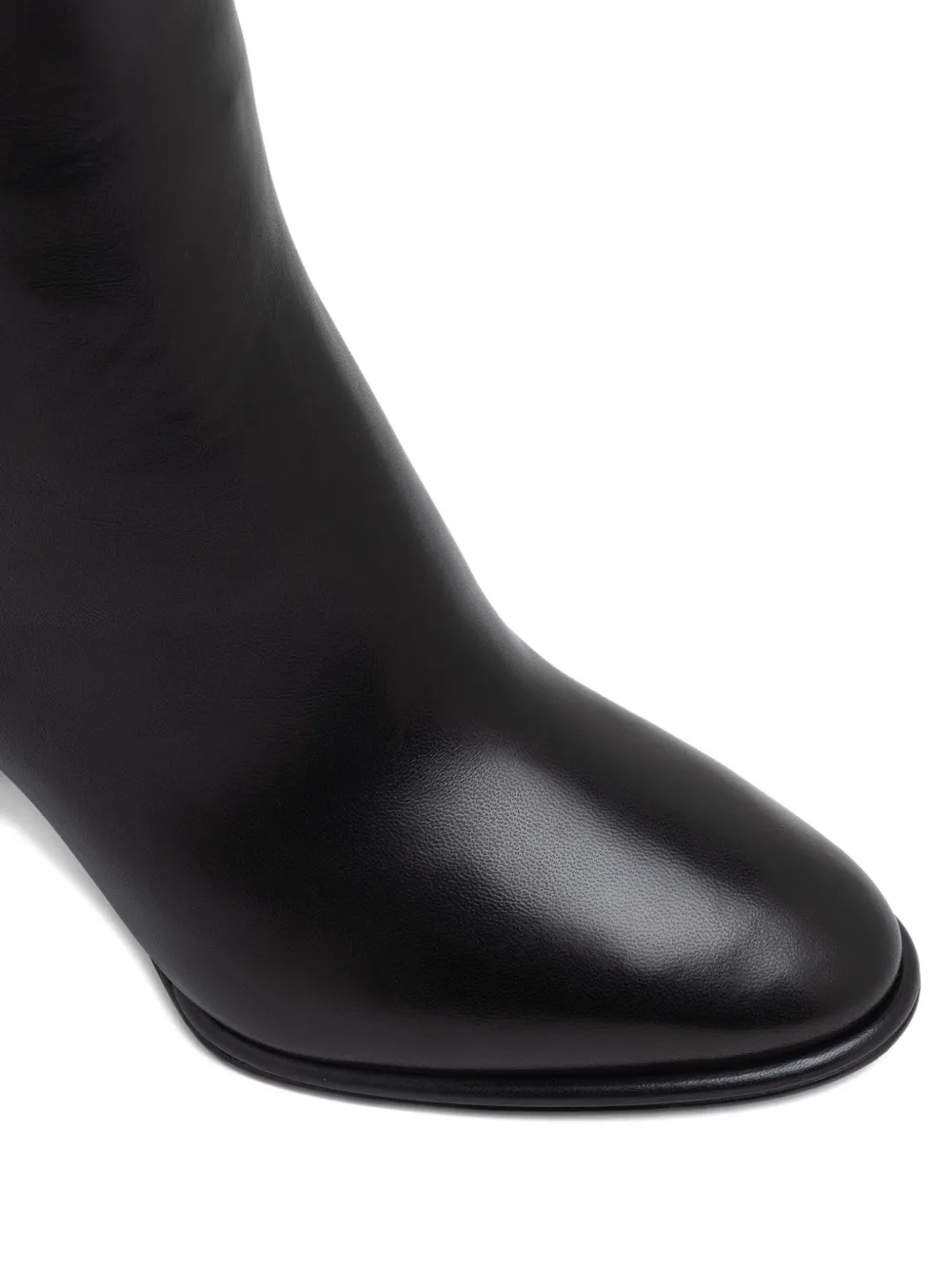 Le Silla 90mm block-heel leather boots Black