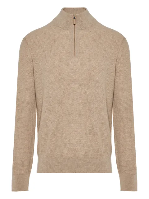 Zegna half-zip sweater