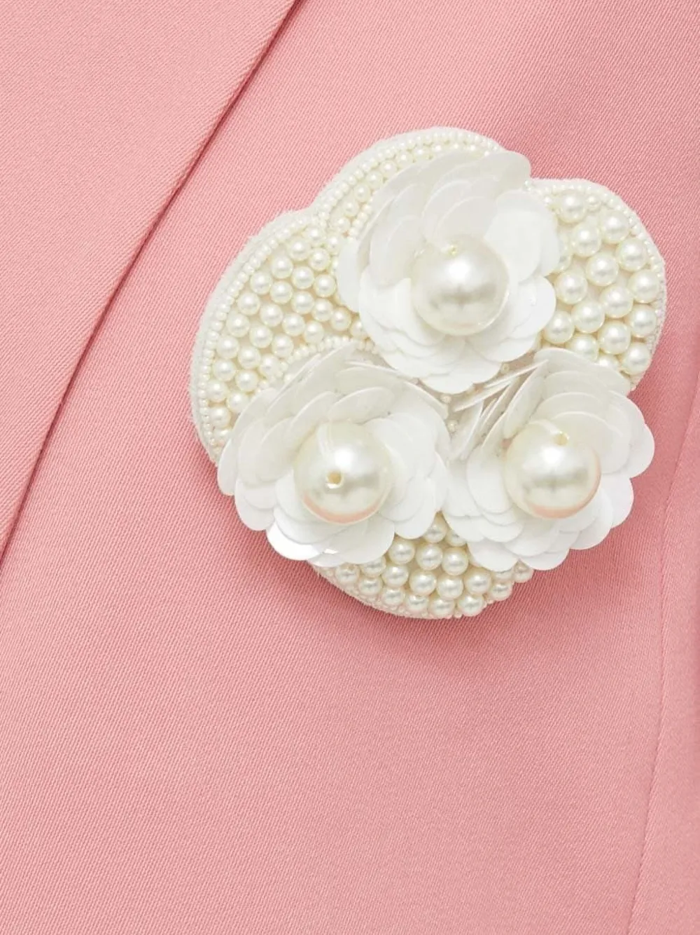 Custommade Pearl-embellishment Blazer In Multi