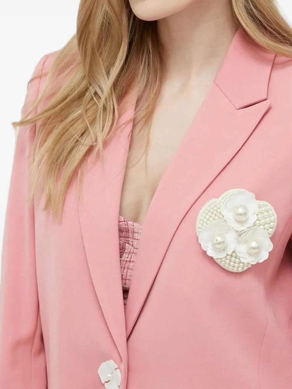 Custommade Pearl-embellishment Blazer In Multi