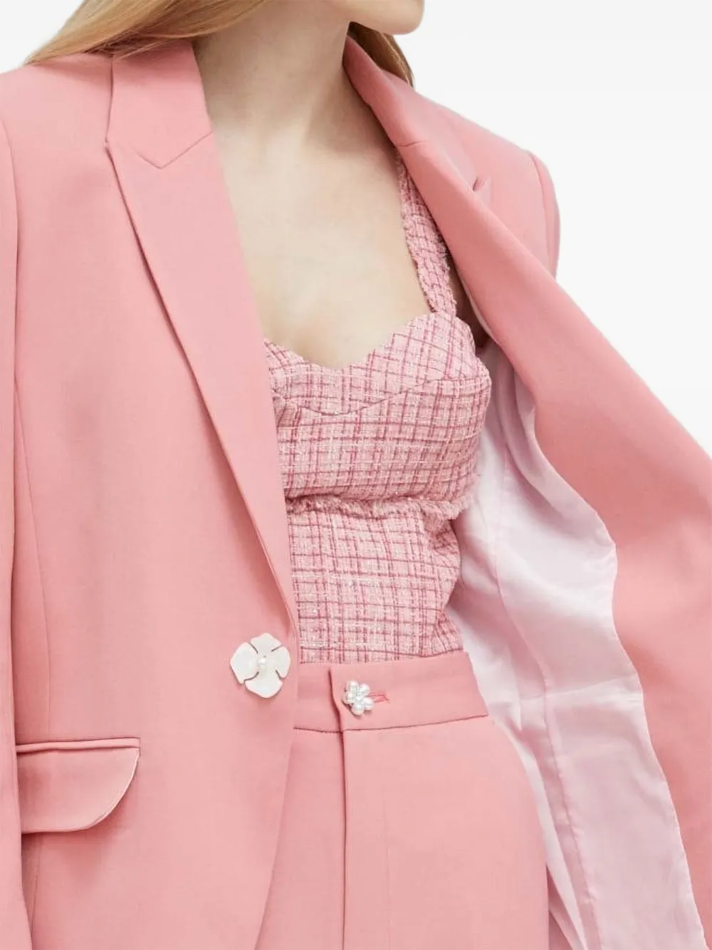 Custommade Pearl-embellishment Blazer In Multi