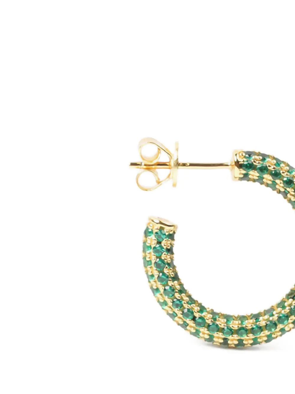 Izabel Display gold-plated pavé-set hoop earrings | Image 2