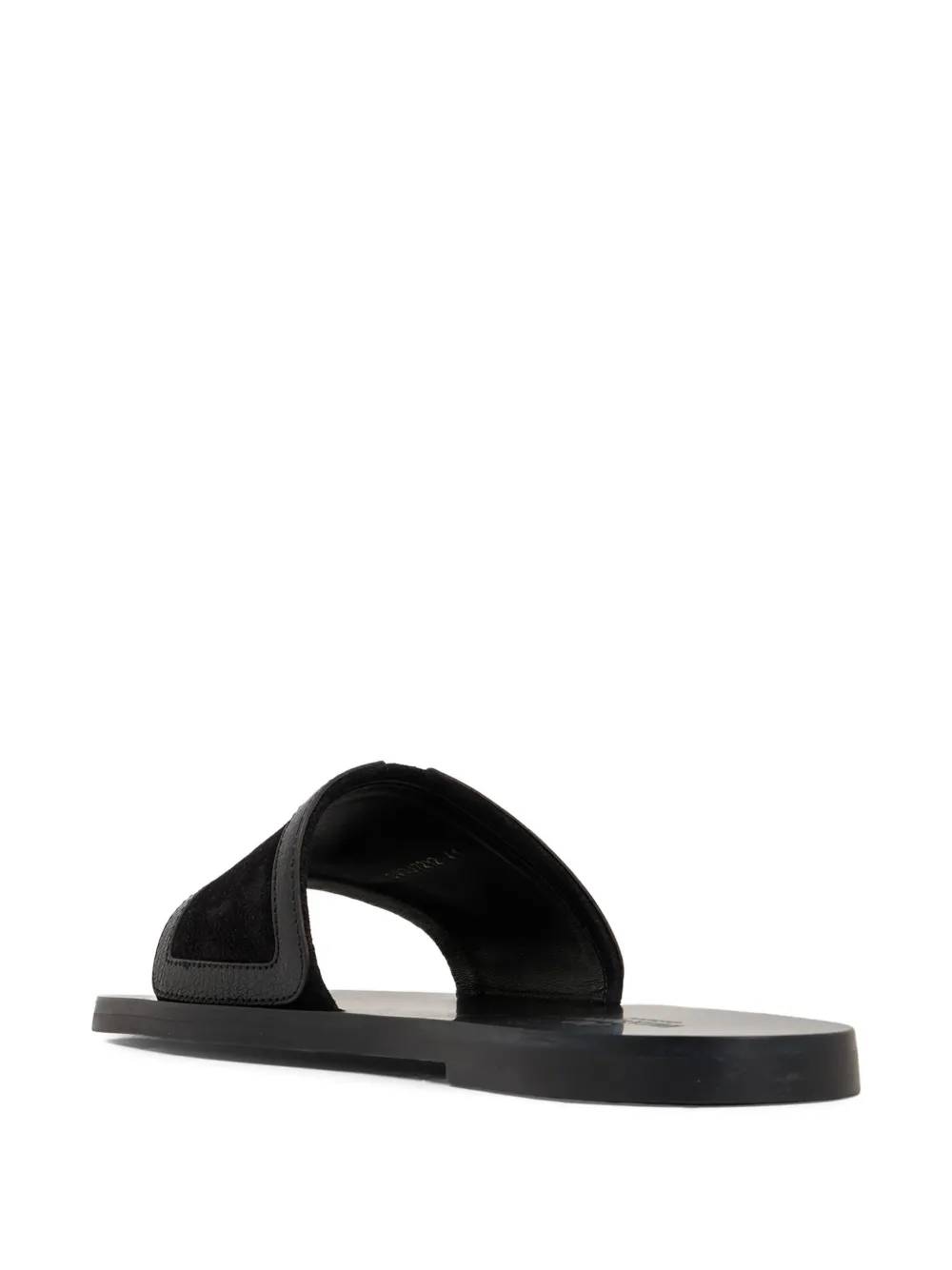 Valentino Garavani Viva Superstar leather flat sandals Black