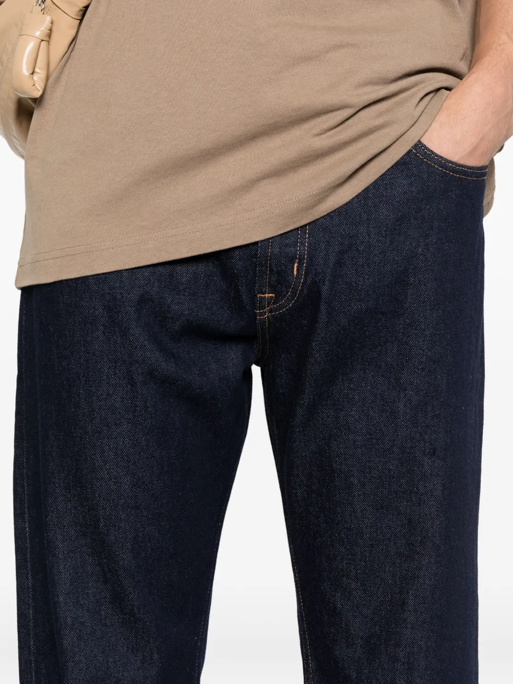 7 For All Mankind Belt-loop Jeans In Black