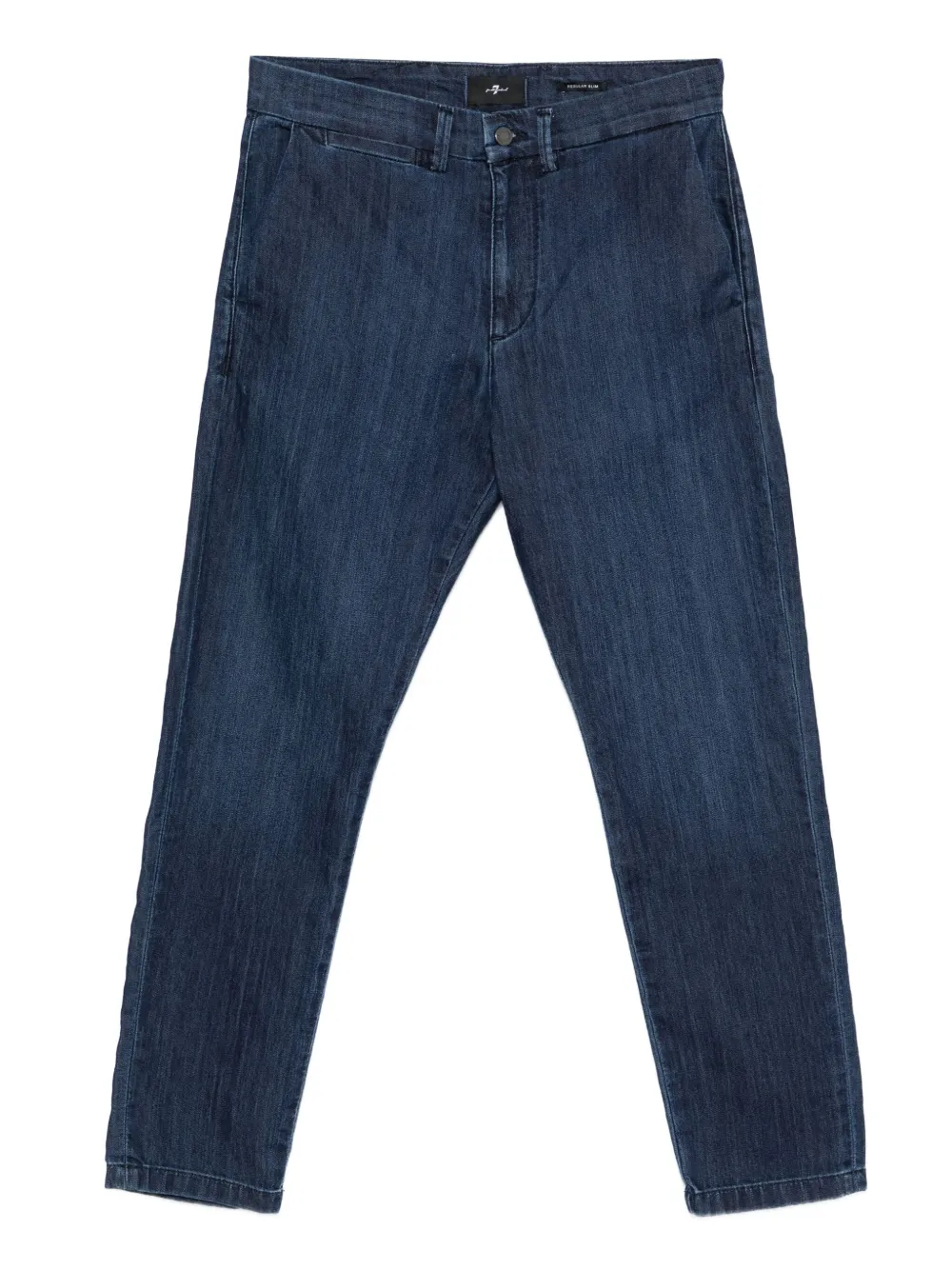 cotton-blend jeans