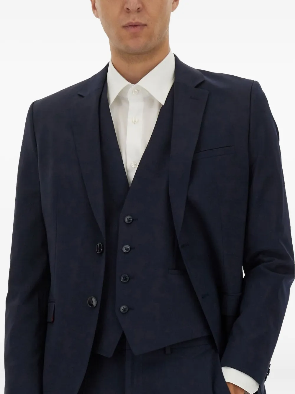 Hugo Boss Single-breasted Suit In Blue