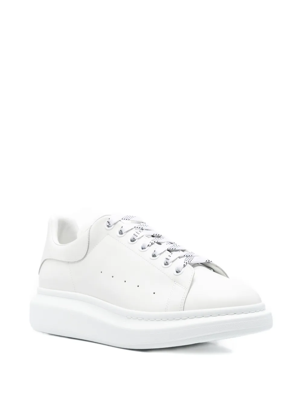 Alexander Mcqueen Oversized Leather Sneakers In White