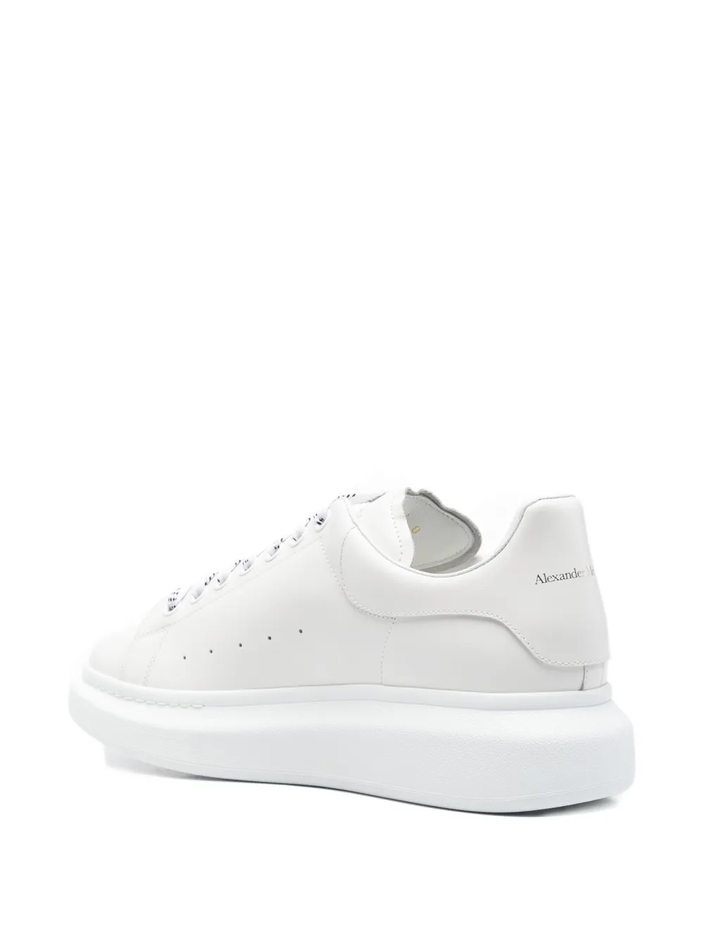 Alexander Mcqueen Oversized Leather Sneakers In White
