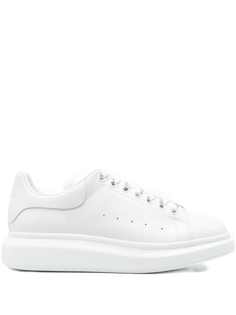 Alexander Mcqueen Oversized Leather Sneakers In White