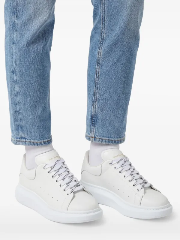 Alexander McQueen オーバーサイズ レザースニーカー | ホワイト