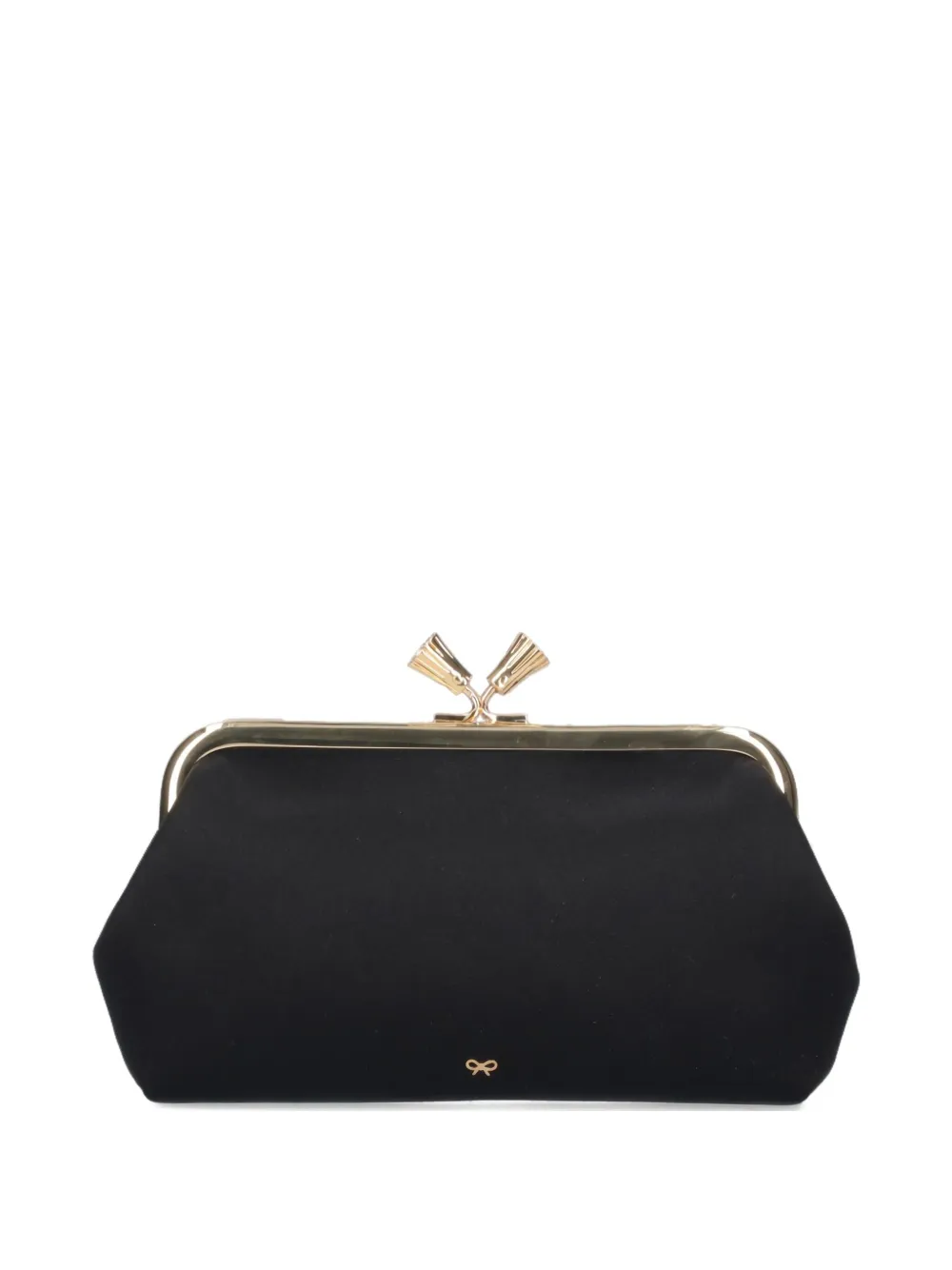 Anya Hindmarch Maud Tassel Clutch Bag In Black