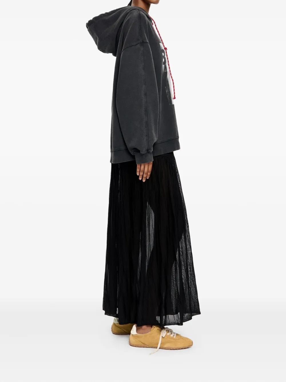 Bimba y Lola Hoodie met logoprint - Zwart