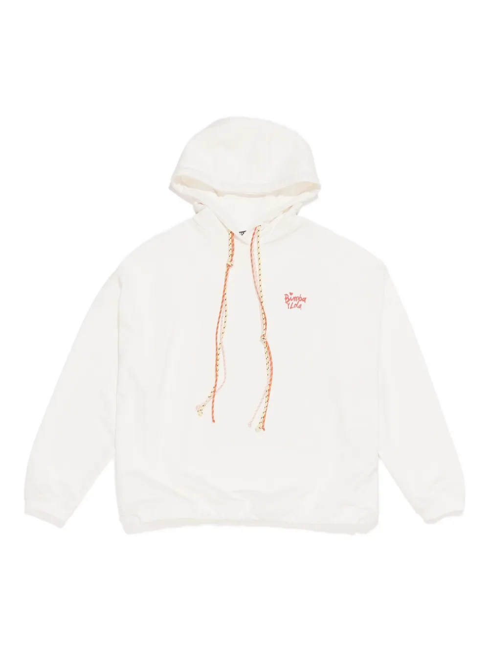 Bimba y Lola logo-print drawstring hoodie - ホワイト Bimba y Lola logo-print drawstring hoodie - ホワイト