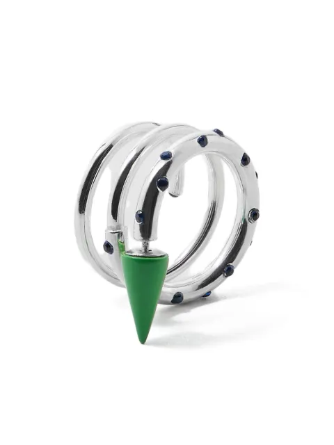 Sunnei medium spiral stones ear-ring