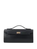 Anya Hindmarch Mortimer top-handle clasp clutch - Black