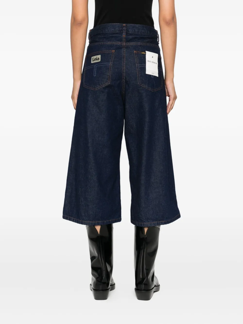 LOIS JEANS Cropped jeans met zakdetail Blauw
