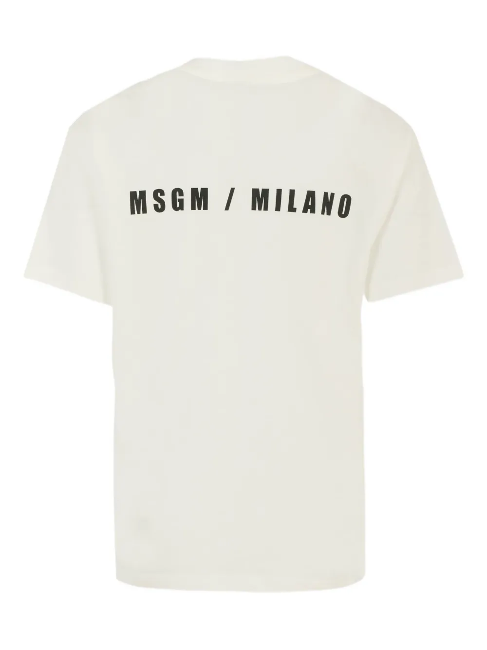 MSGM Kids T-shirt met logoprint Wit