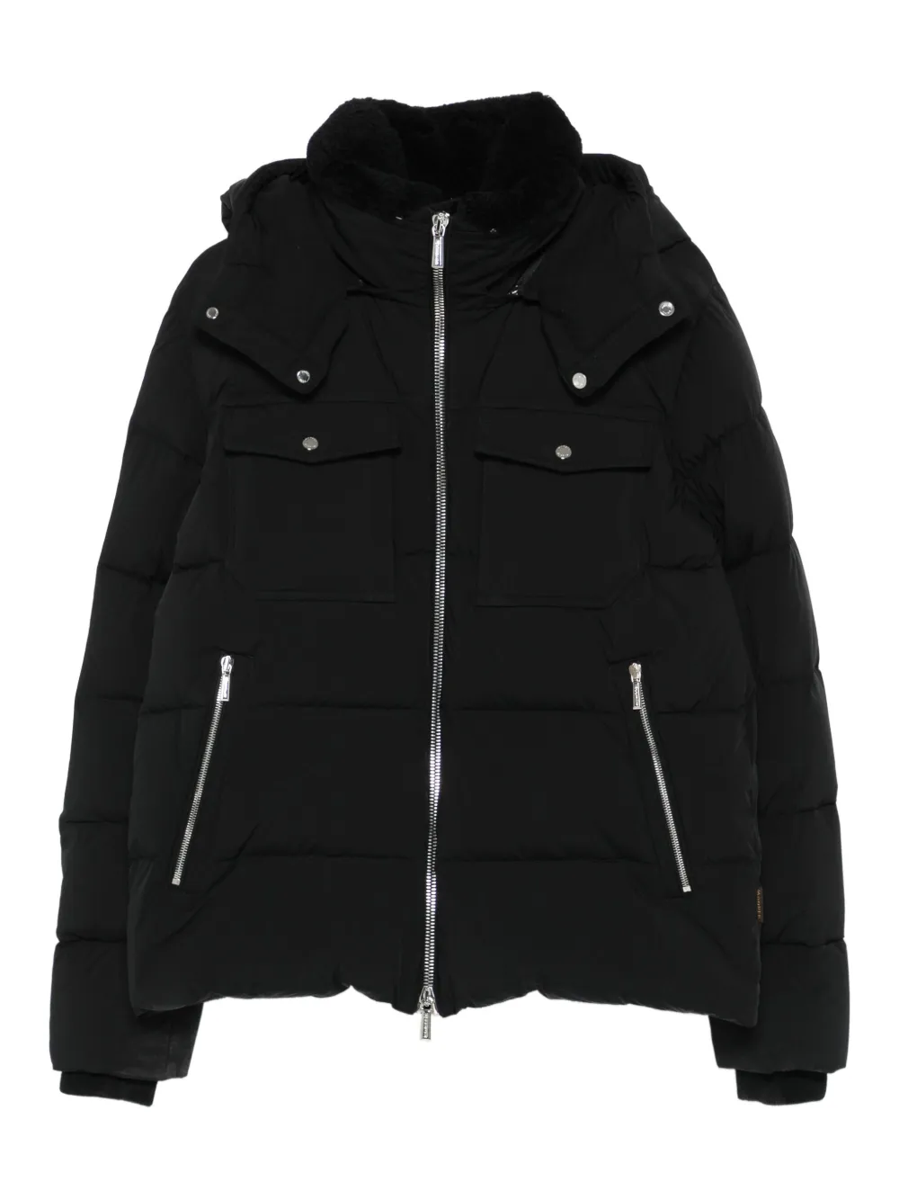 Moorer hooded quilted jacket | Black | Image 1