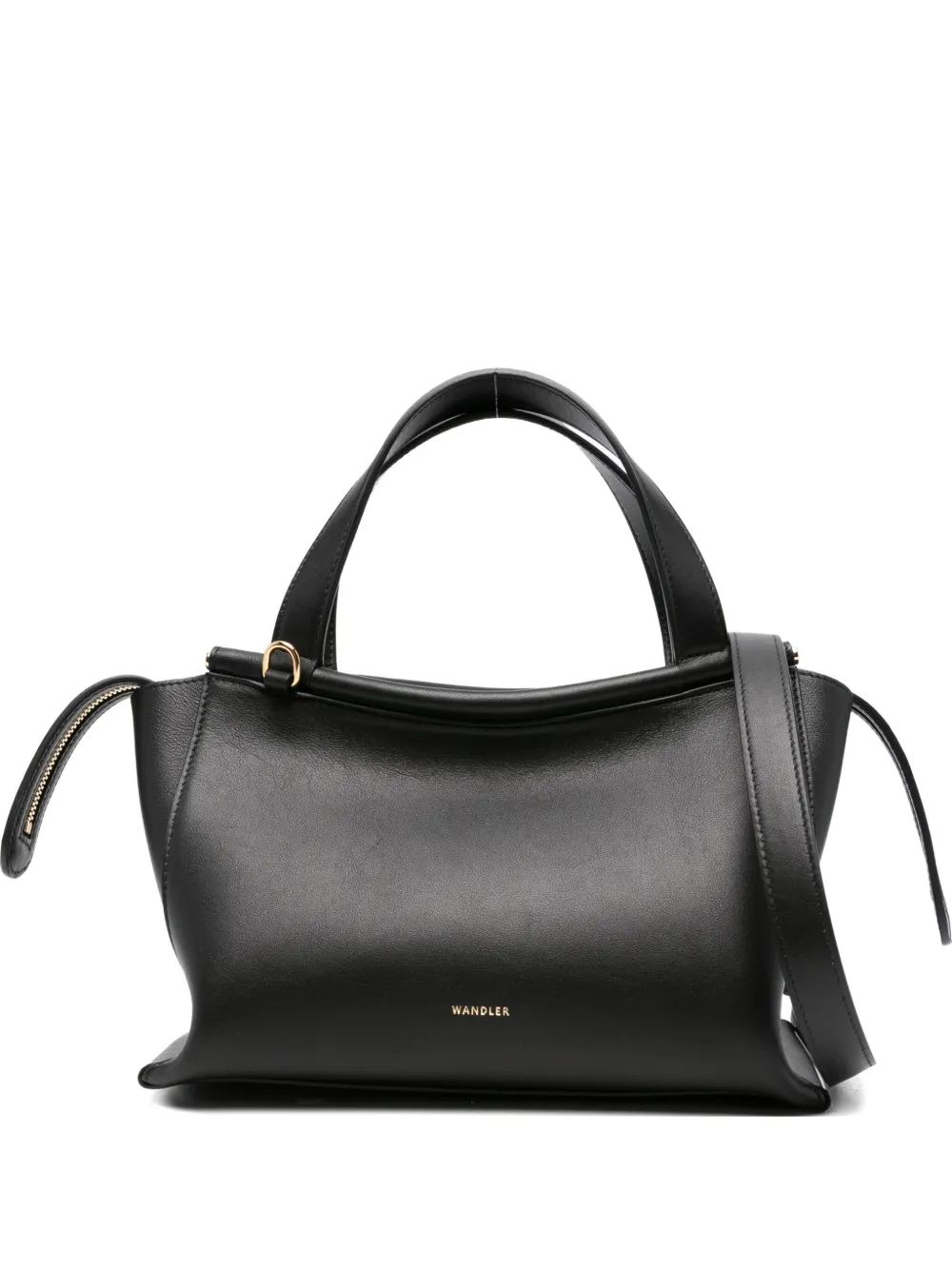 Wandler Small Logo-detail Tote Bag In Black